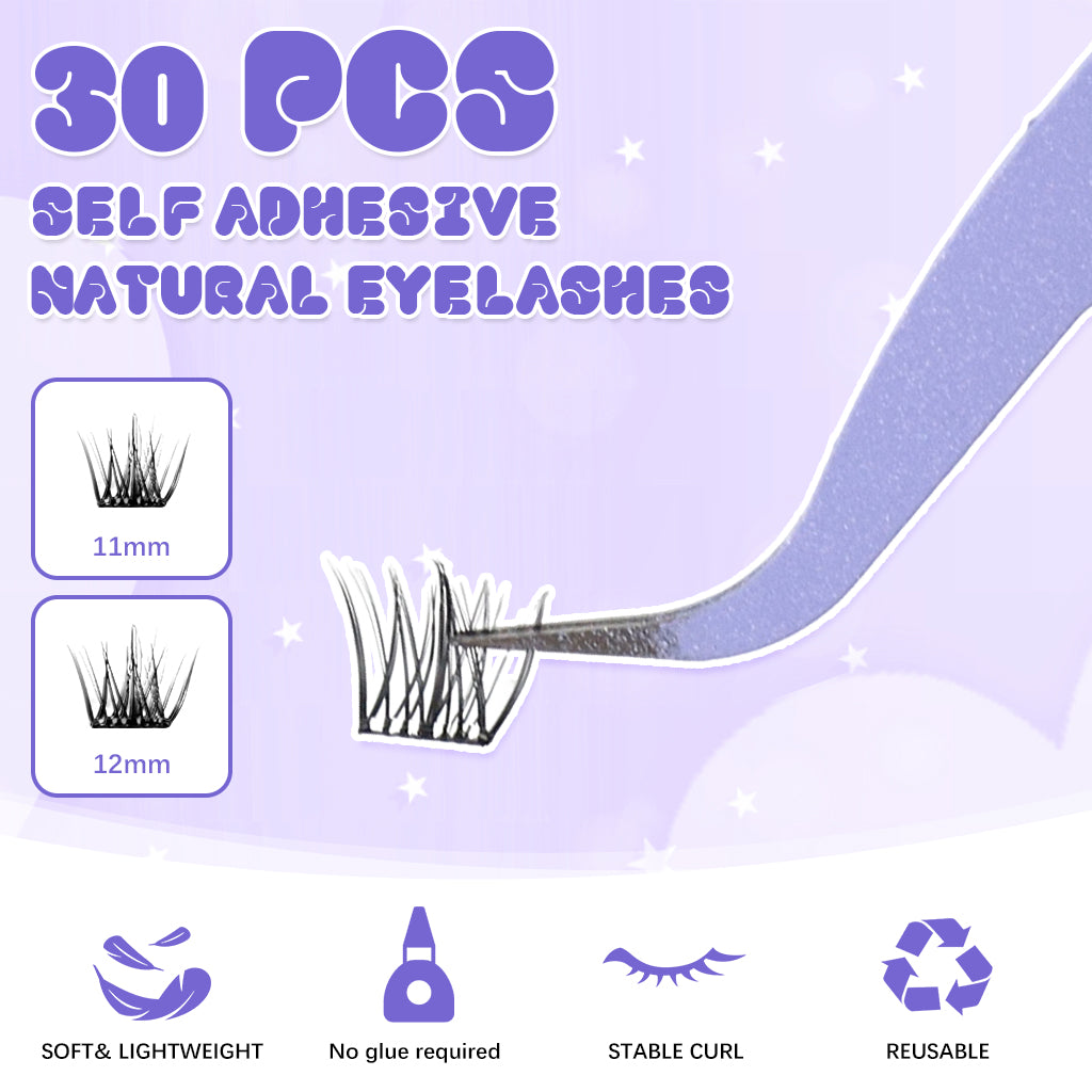 MAYCREATE 30PCS Eyelash Clusters, Wispy Lash Clusters Natural Lashes Clusters 11-12mm DIY Cluster Eyelash Extensions D Curl Individual Lashes Cluster Eyelashes Clusters for DIY Lash Extension MAYCREATE 30PCS Eyelash Clusters, Wispy Lash Clusters Natural Lashes Clusters 11-12mm DIY Cluster Eyelash Extensions D Curl Individual Lashes Cluster Eyelashes Clusters for DIY Lash Extension